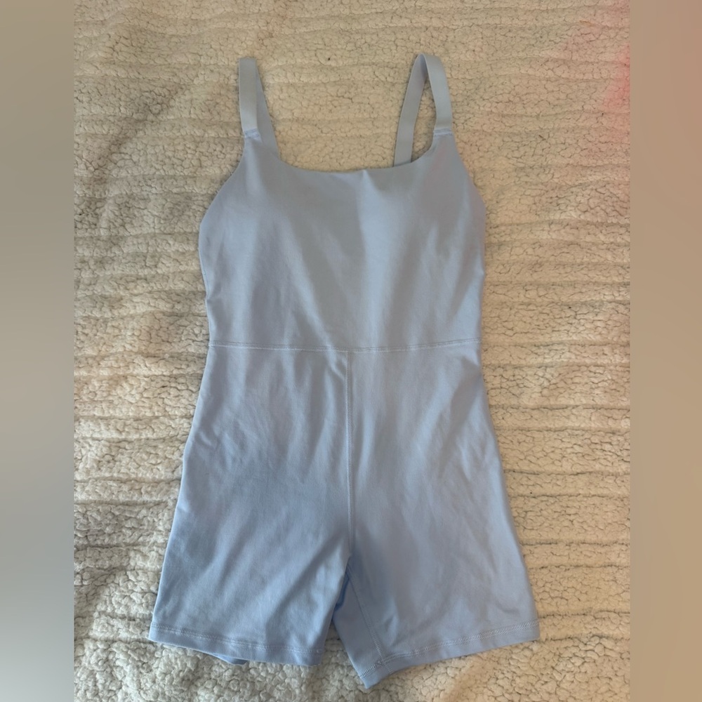 aerie offline Light Blue athletic  one-Piece Romper